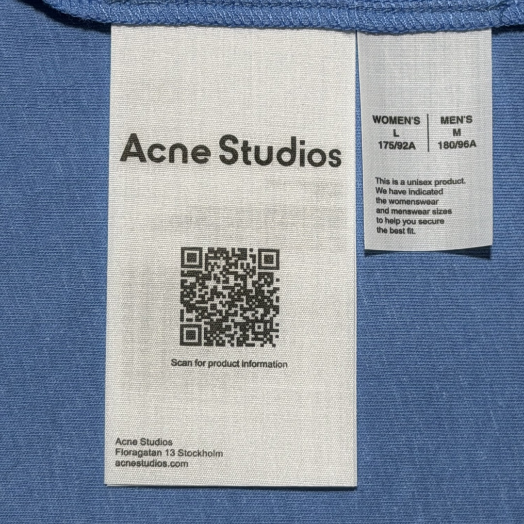 Acne Studios Sprayed Logo T-Shirt Cornflower Blue (FN-UX-TSHI000013）