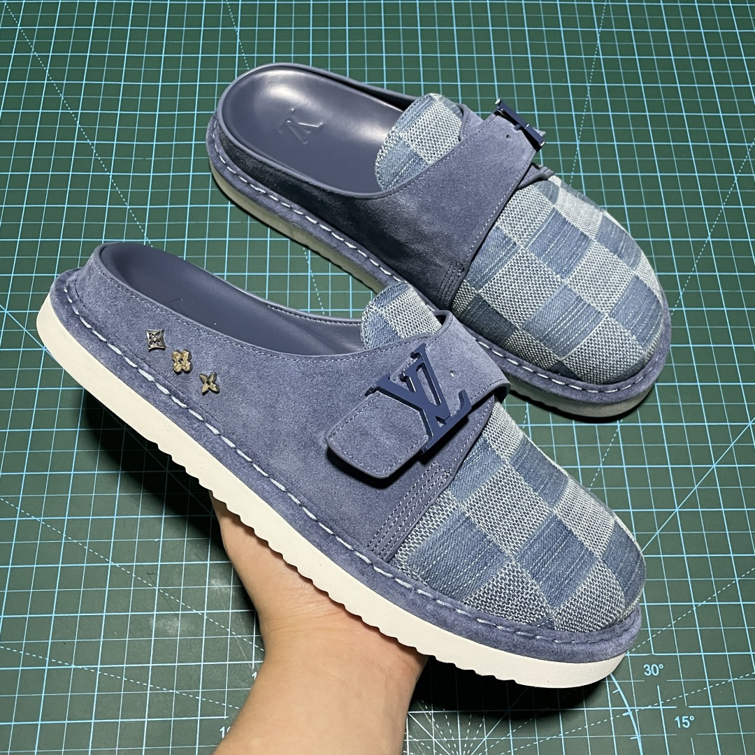 Louis Vuitton Monogram Easy Line LV Logo Flat Sandals（1AA0BX）