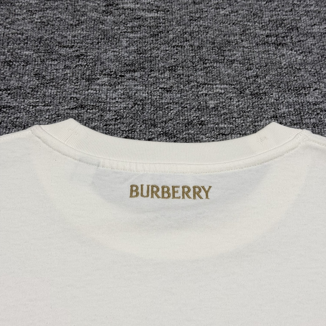 Burberry Check-trim cotton T-shirtBurberry（8123491）