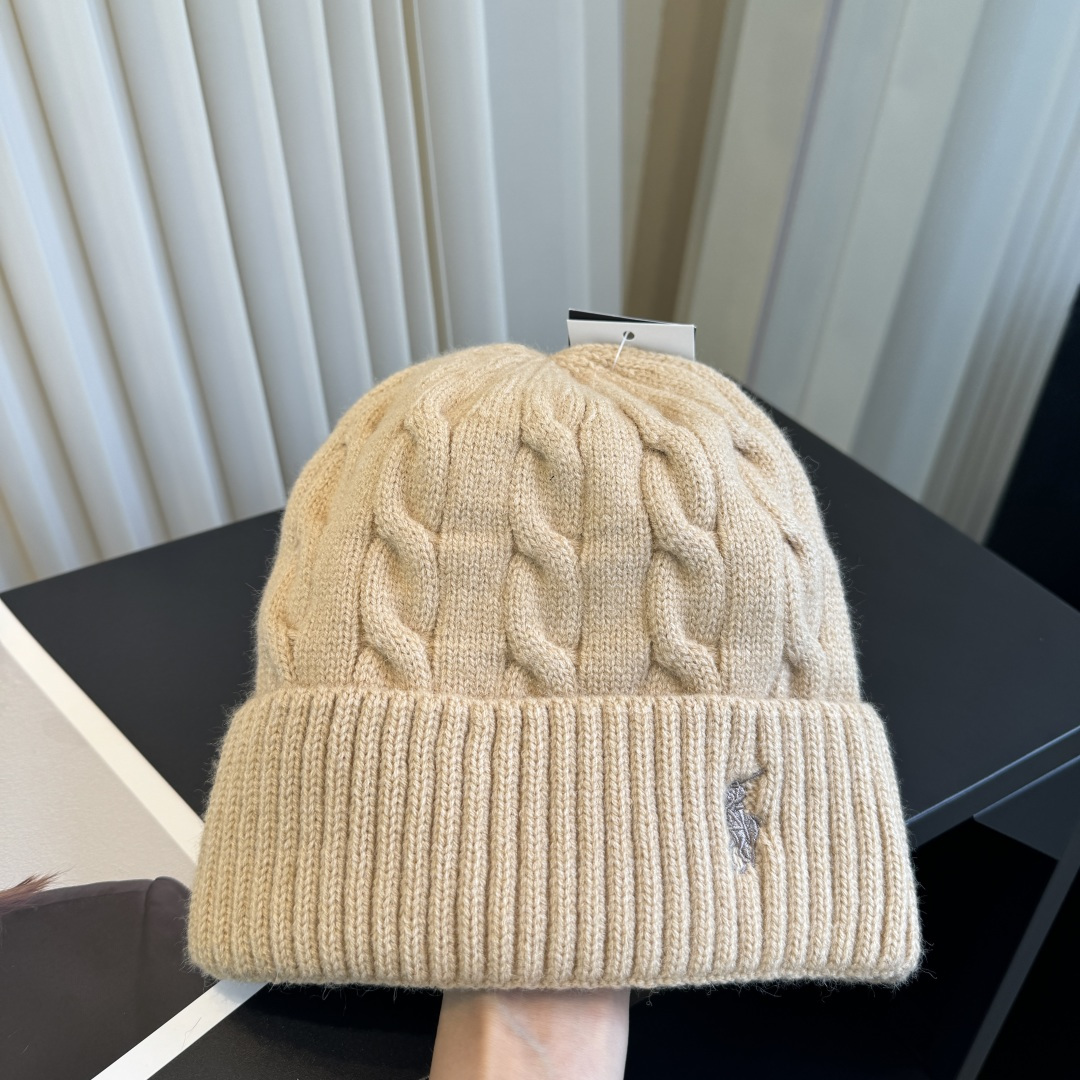 Polo Ralph Lauren cable-knit beanie hat（455P18102001）