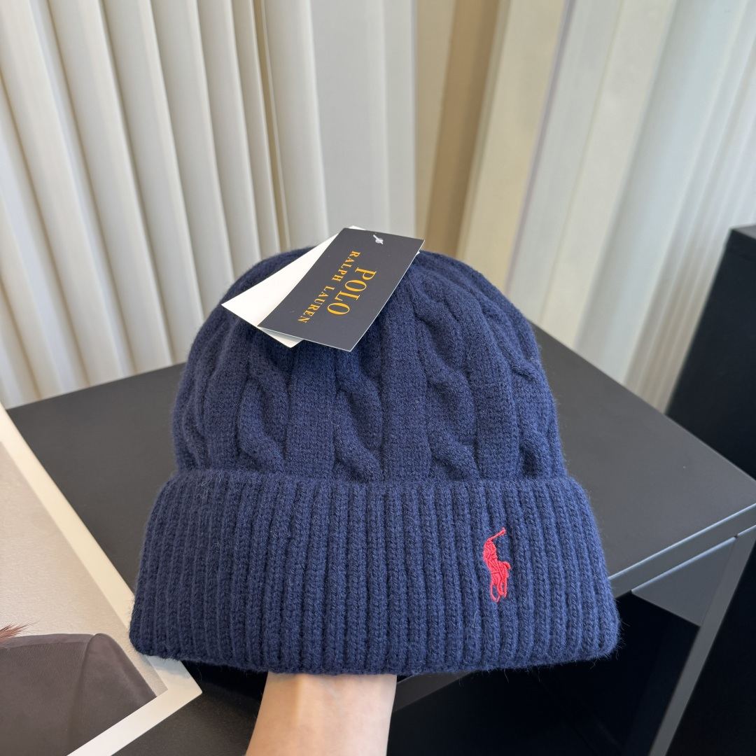Polo Ralph Lauren cable-knit beanie hat（455P18102001）