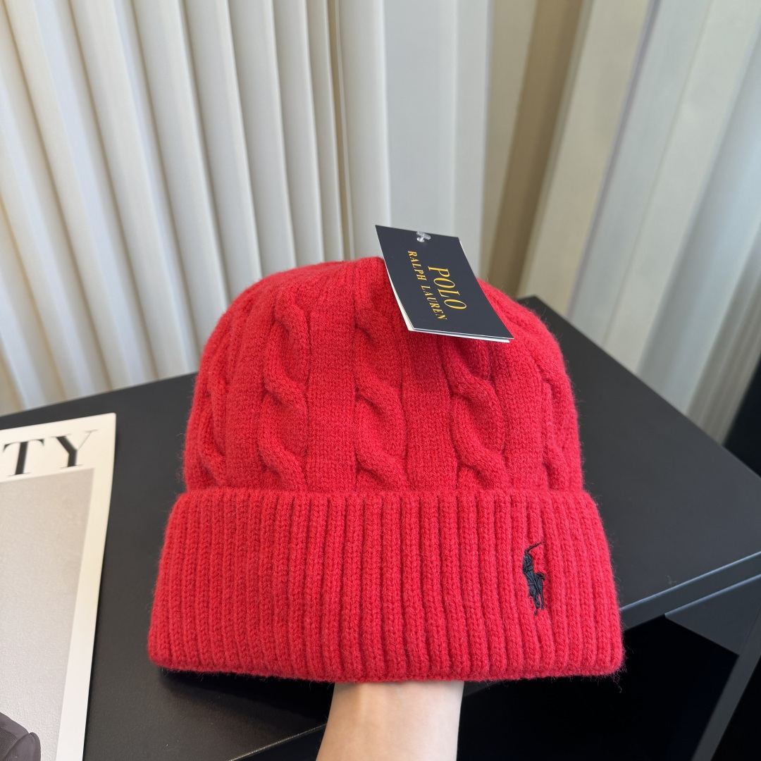 Polo Ralph Lauren cable-knit beanie hat（455P18102001）