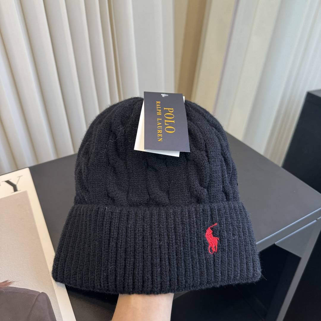Polo Ralph Lauren cable-knit beanie hat（455P18102001）