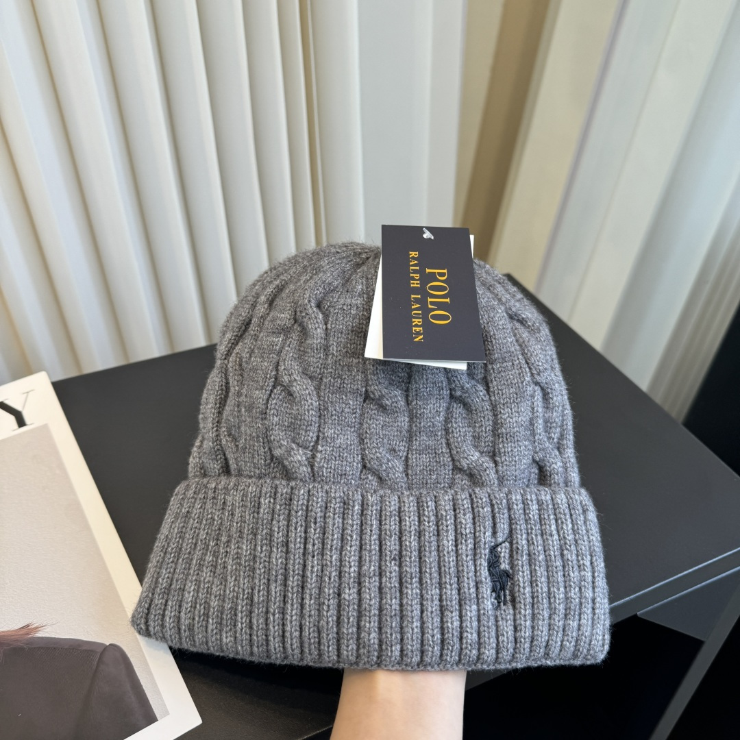 Polo Ralph Lauren cable-knit beanie hat（455P18102001）