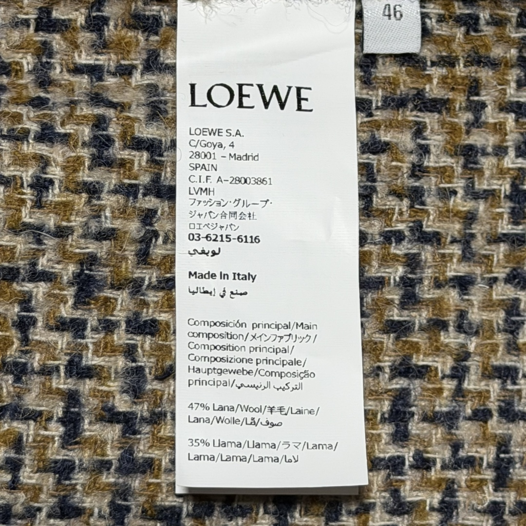 Loewe Men's Brown Overshirt（H526Y02X55 6853）