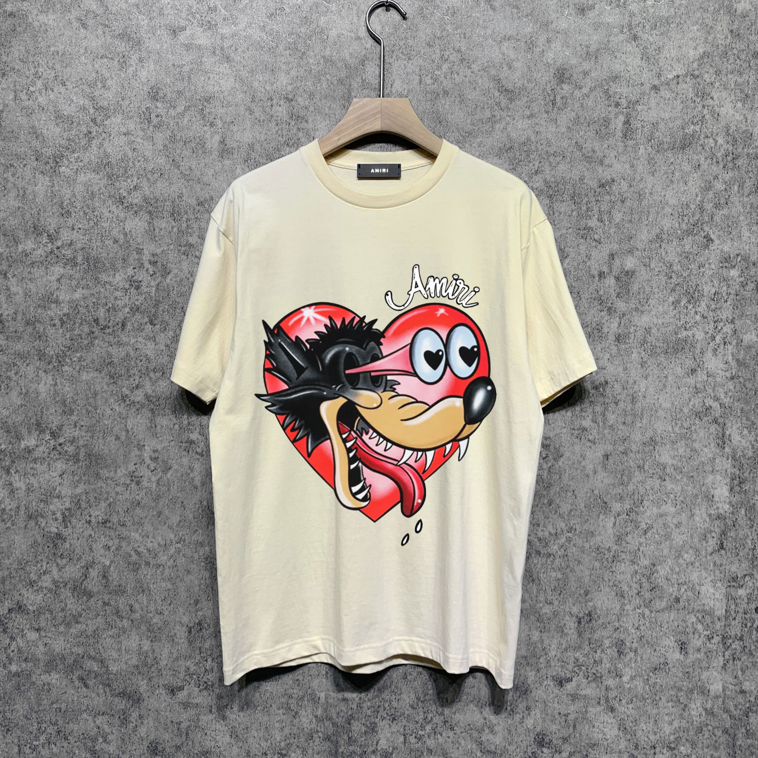 Amiri Cotton Logo T-shirt(AMJYTE1170-BLACK）