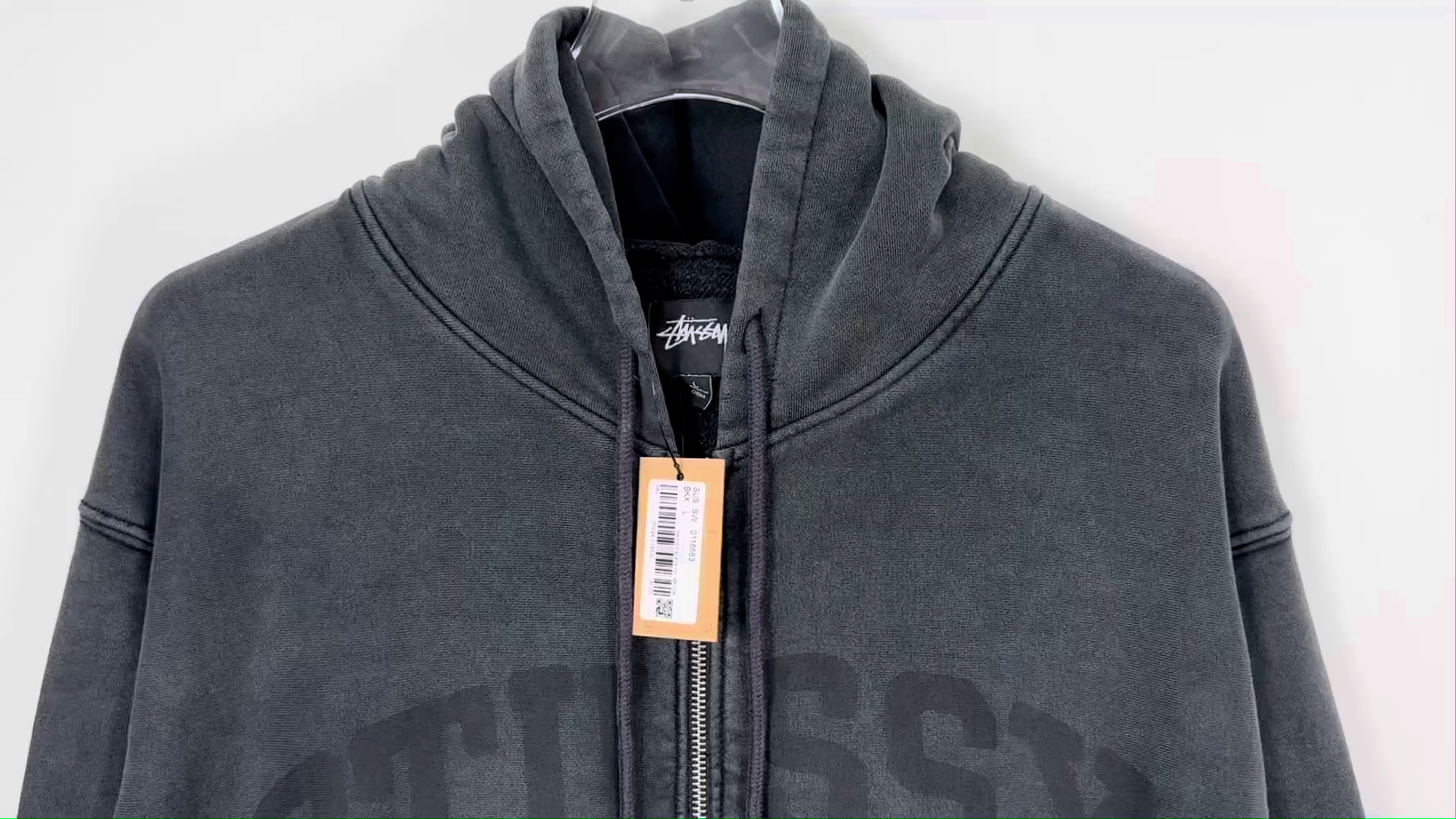 STUSSY ZIP HOODIE FADED GRAPHIC（118553）
