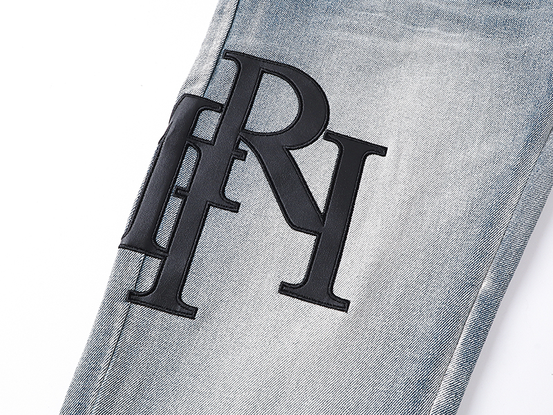 AMIRI Off-set logo jeans (AMDNSY11141）