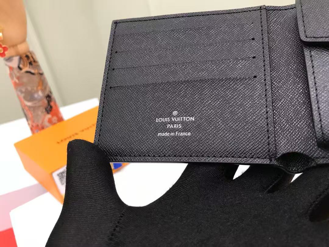 Louis Vuitton Damier Graphite Portefeuille Marco Bifold Wallet (MCA0155）
