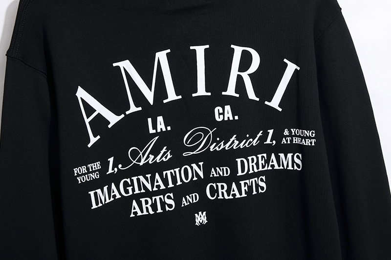 Amiri Arts District Hoodie 'Black'(PXMJG001 001）