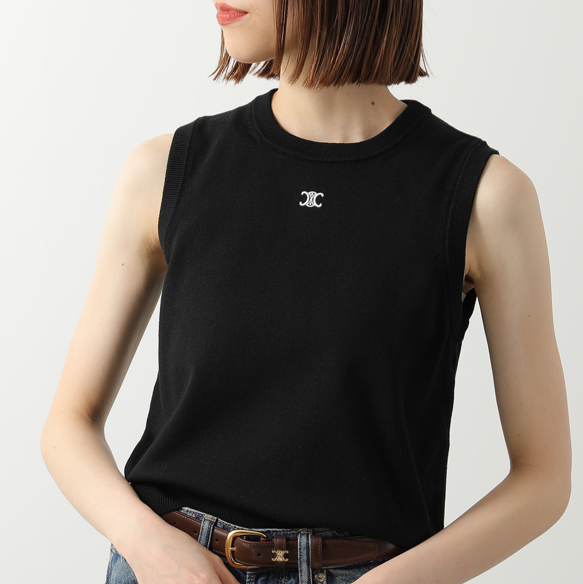CELINE(セリーヌ) ニットベスト Triomphe トリオンフ ...