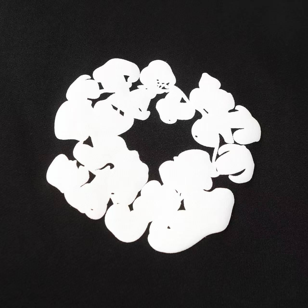 DENIM TEARS The Cotton Wreath Sweatshirt "Black"(301-010-30）