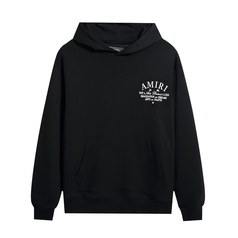 Amiri Arts District Hoodie 'Black'(PXMJG001 001）