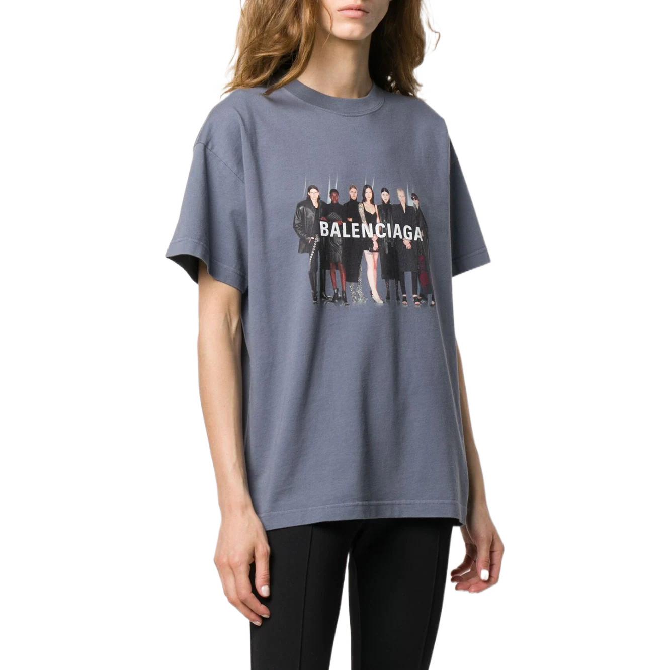 Balenciaga Real Balenciaga T-shirt 'Grey' 620969TIV471404