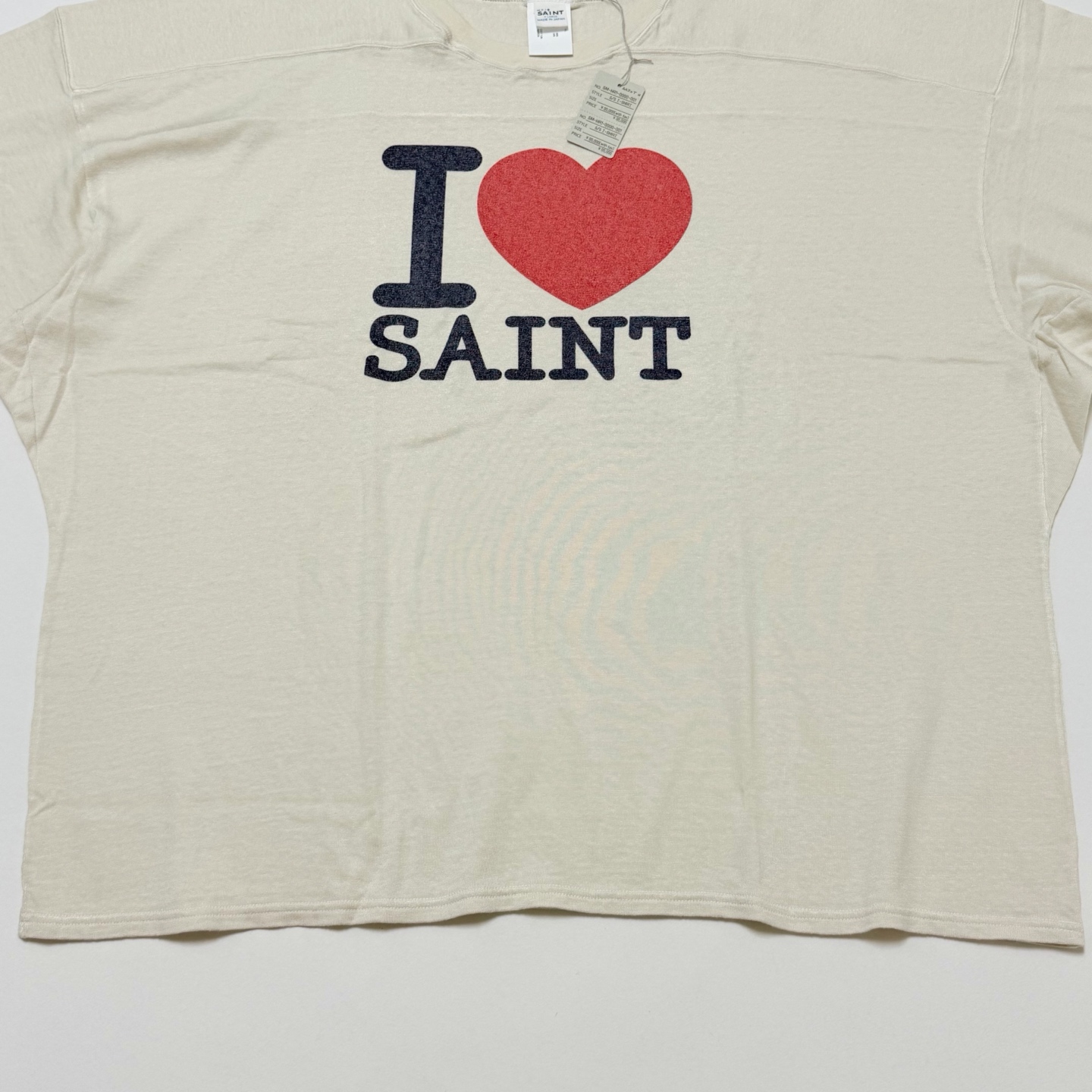 SAINT Mxxxxxx SS T-Shirt Football "White" (SM-MK8-0000-025）