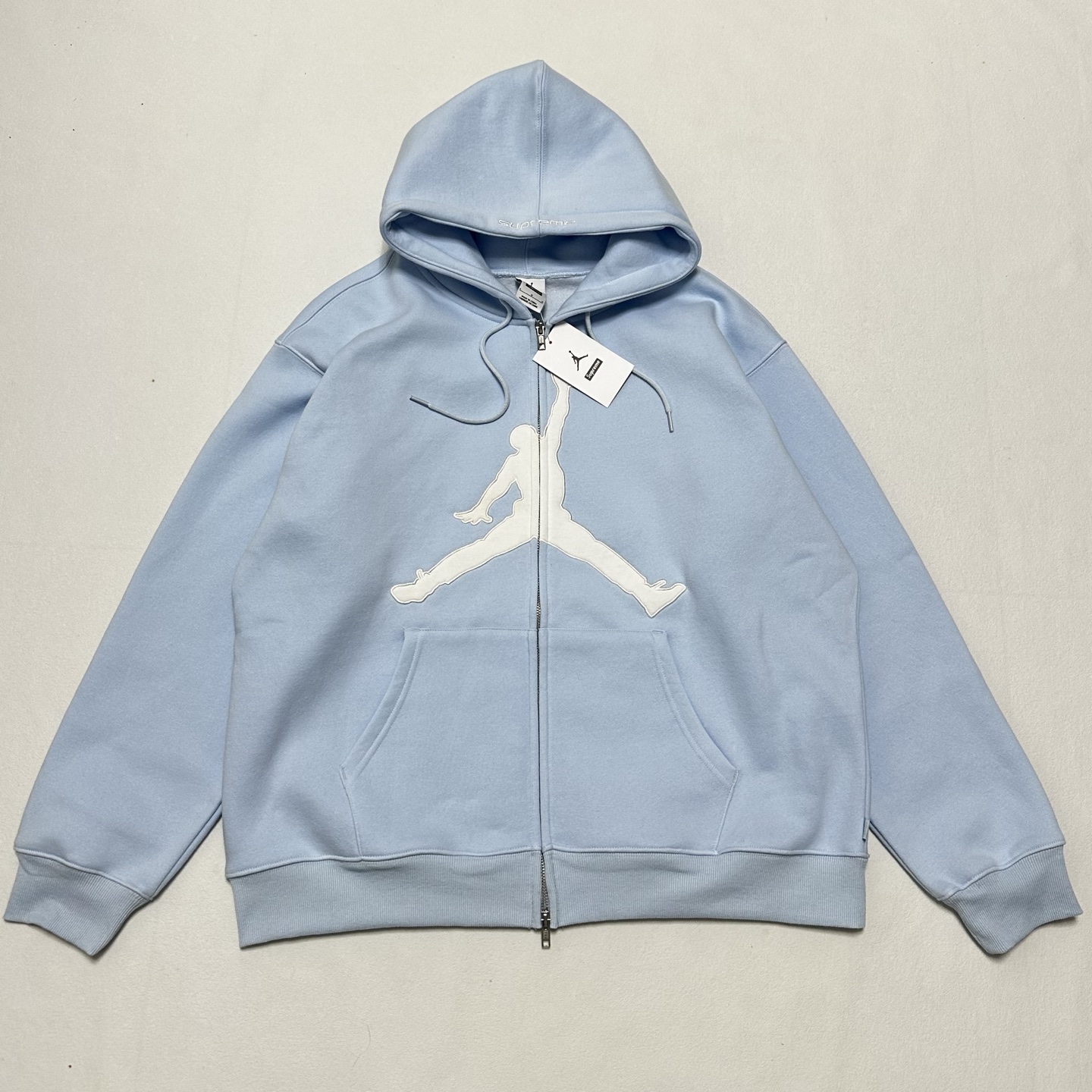 Supreme x Jordan Hooded Sweatshirt "Light Blue"（SUP-SS26-309）