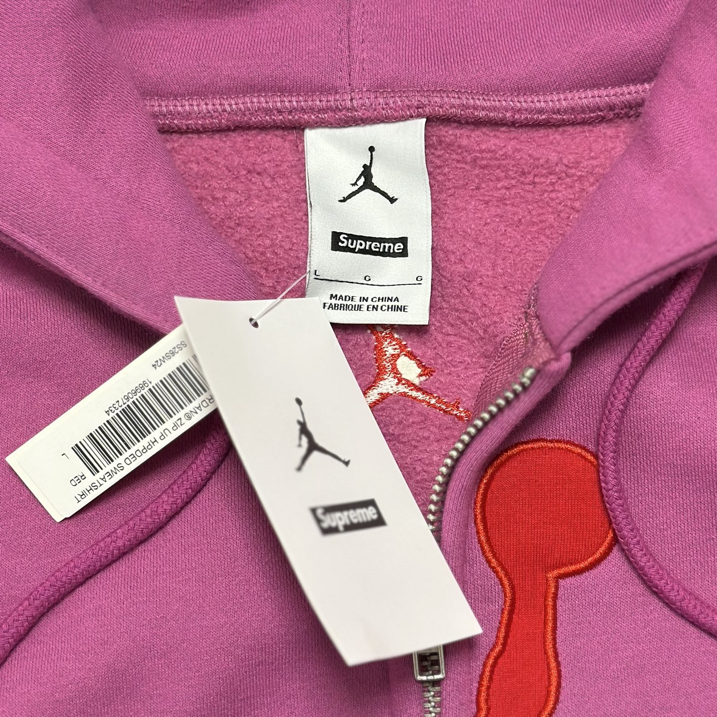 Supreme x Jordan Hooded Sweatshirt "Light Blue"（SUP-SS26-309）