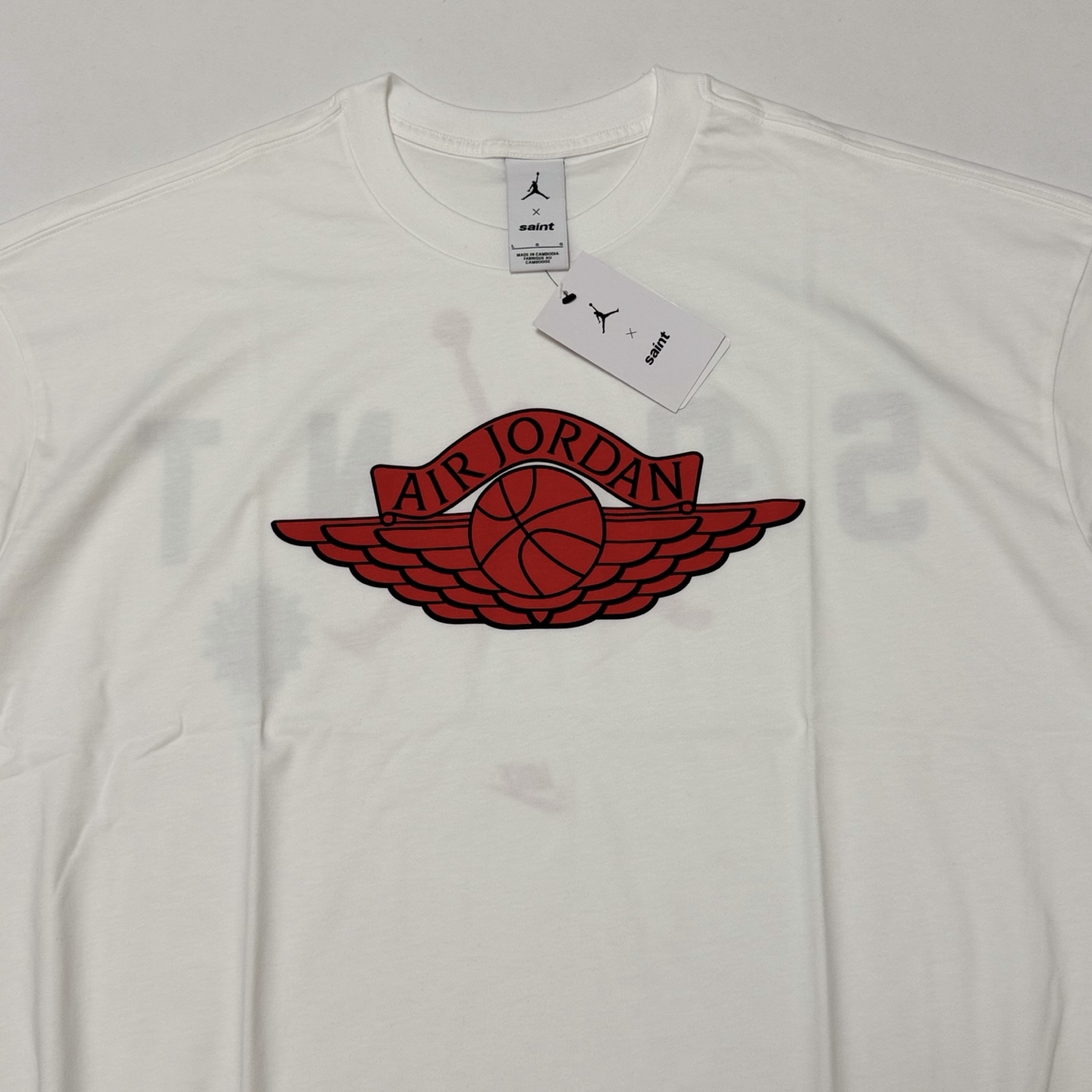 Jordan x Saint Mxxxxxx T-shirt White ( SM-MK8-0000-J07）