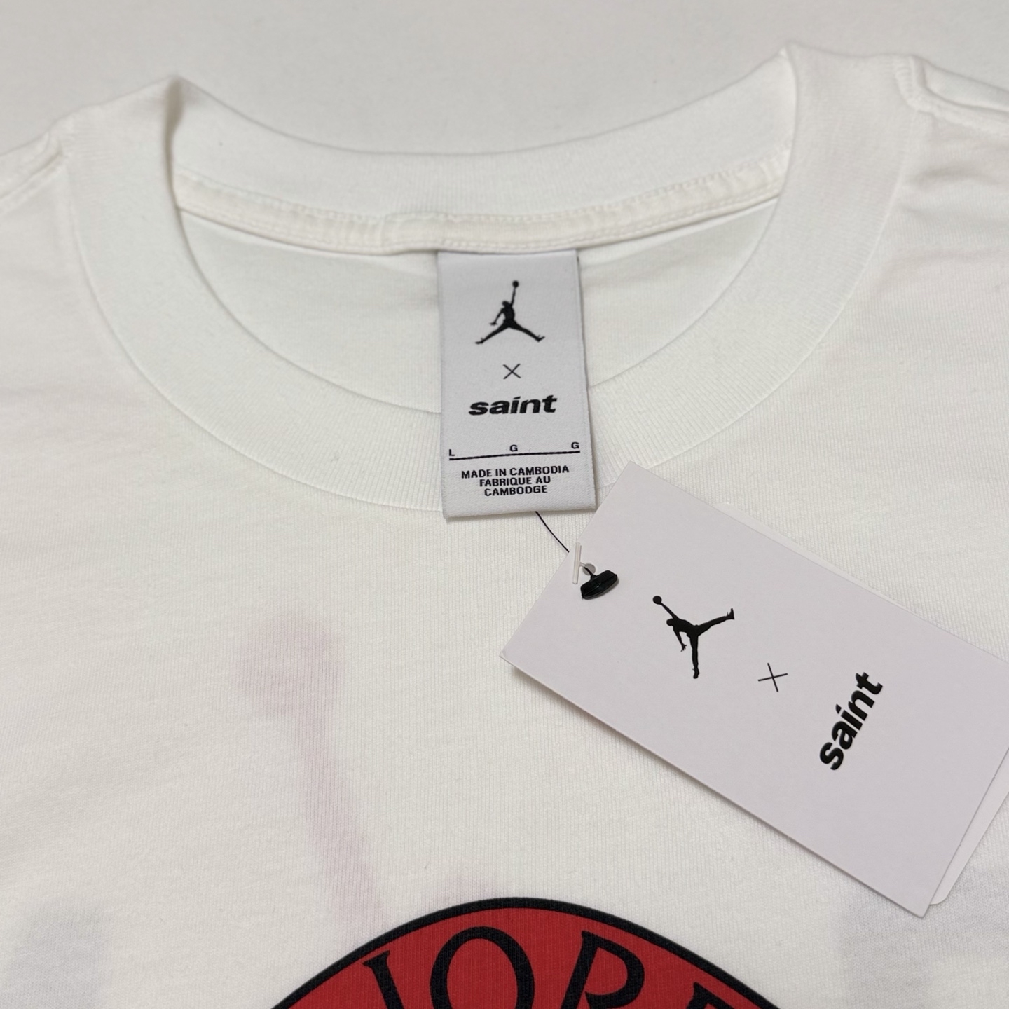 Jordan x Saint Mxxxxxx T-shirt White ( SM-MK8-0000-J07）