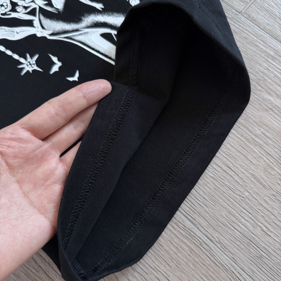 【S】Chrome Hearts JJS Deadly Doll Miami Exclusive Black Pants (CH2026893）