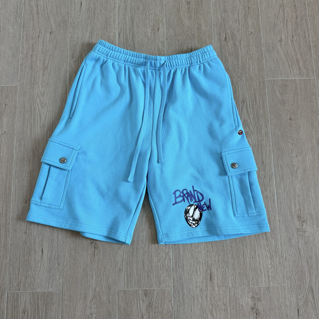 Chrome Hearts Blew Me Matty Boy Sweatshort 'Blue' (CH20269125）
