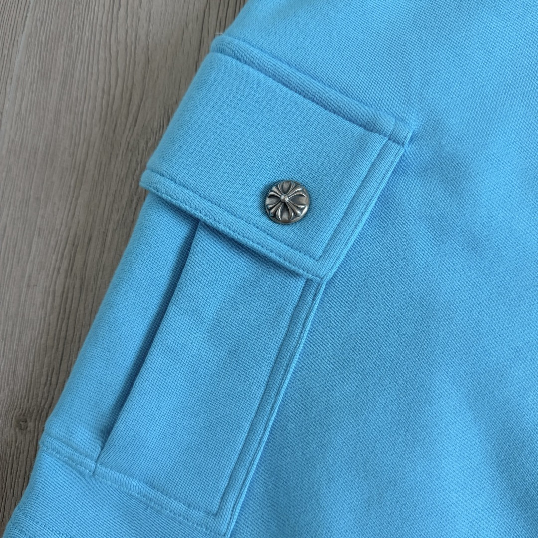 Chrome Hearts Blew Me Matty Boy Sweatshort 'Blue' (CH20269125）