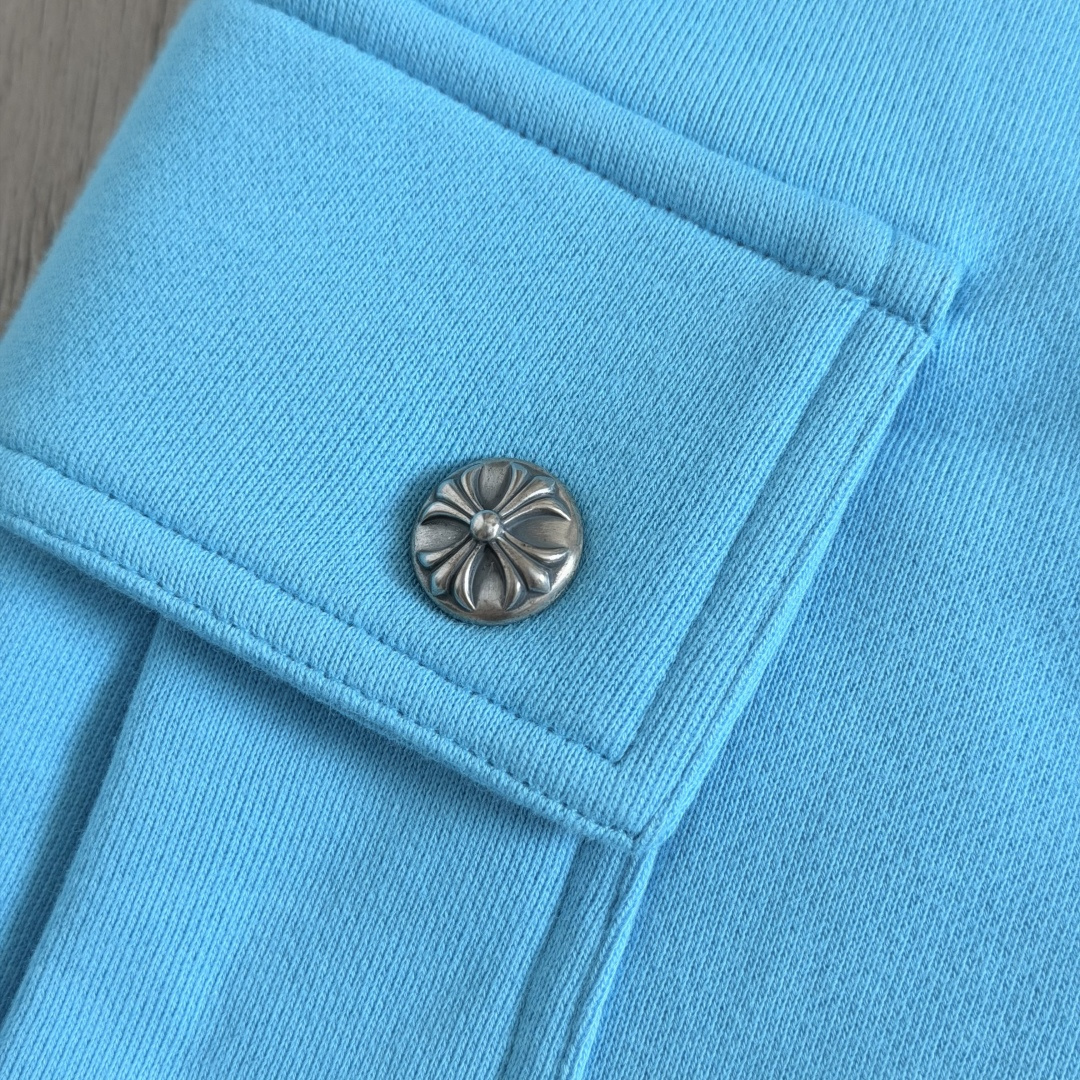Chrome Hearts Blew Me Matty Boy Sweatshort 'Blue' (CH20269125）