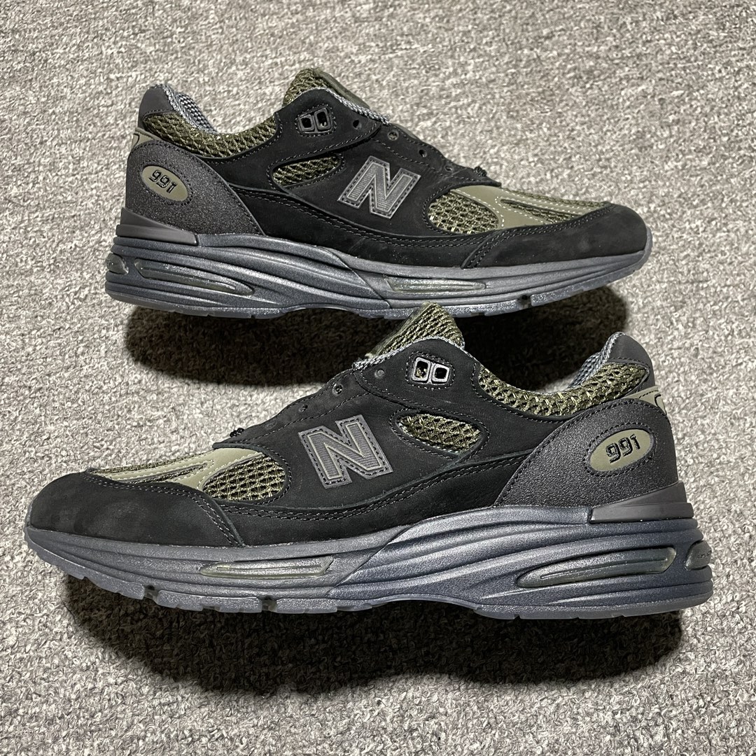 Stone Island × New Balance 991V2 "Black" (U991SD2）