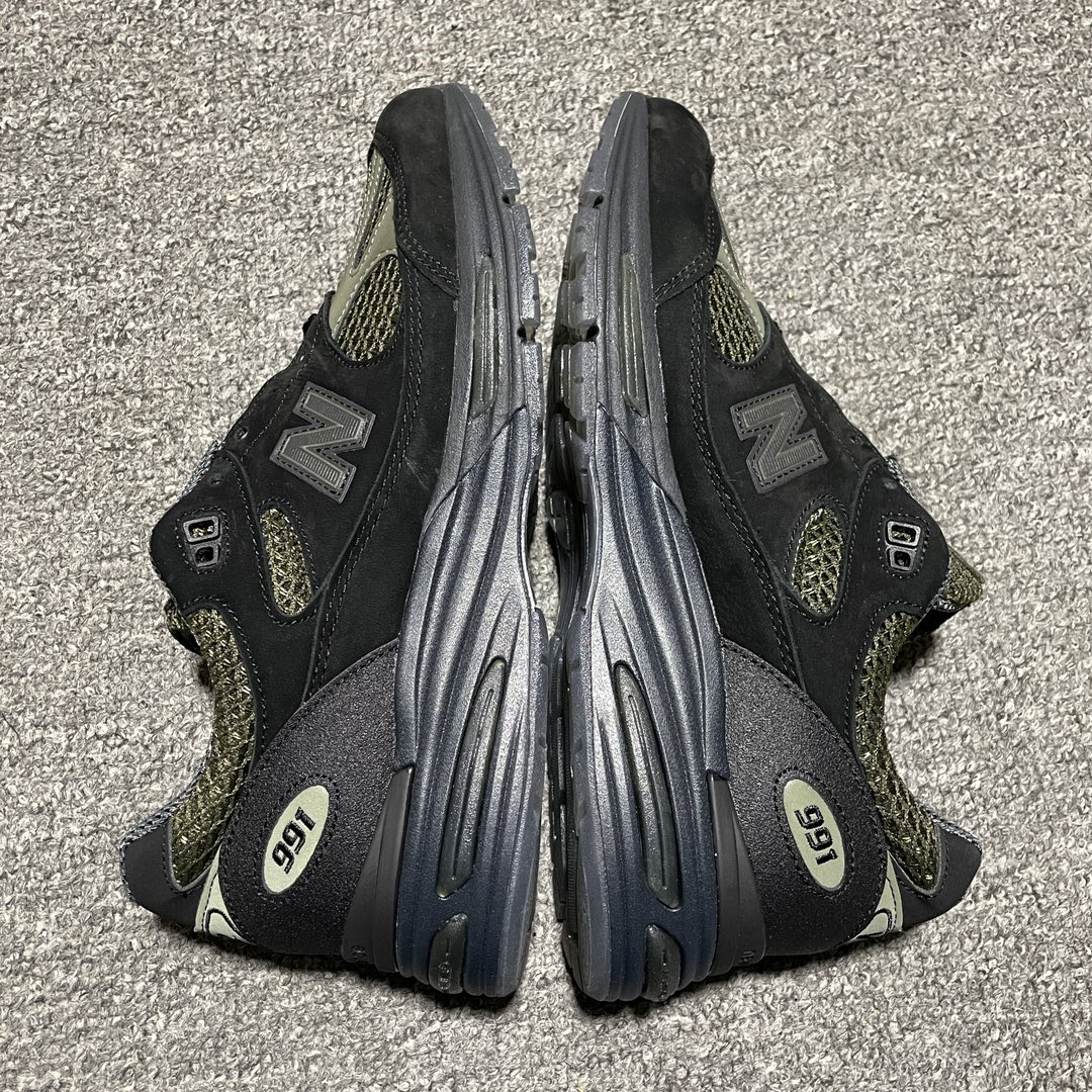 Stone Island × New Balance 991V2 "Black" (U991SD2）