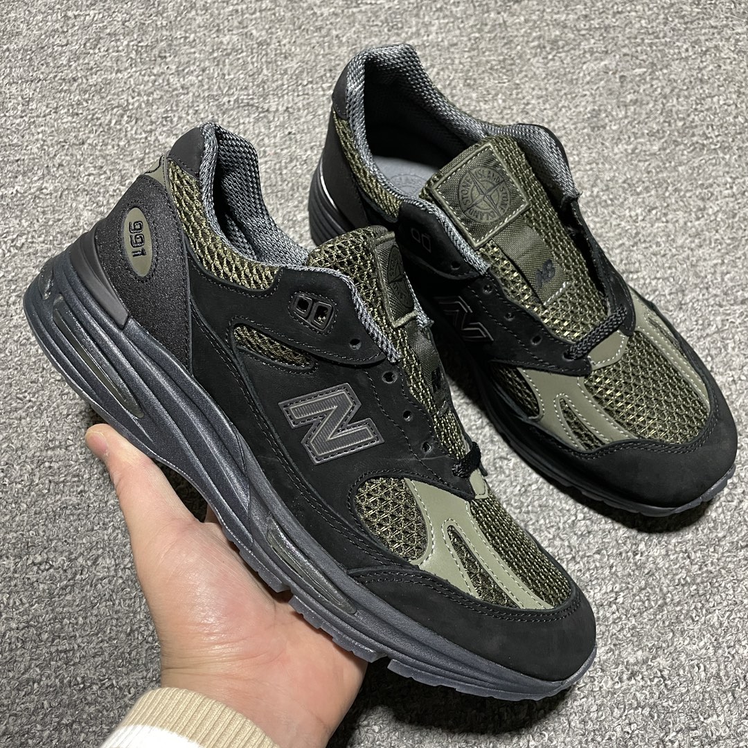 Stone Island × New Balance 991V2 "Black" (U991SD2）