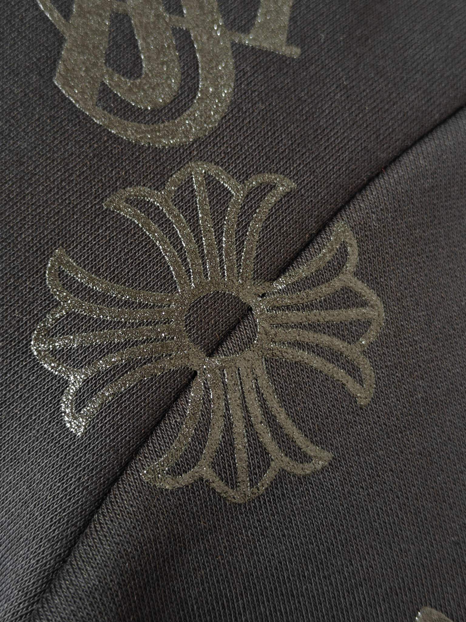 Chrome Hearts Black Horseshoe Floral Pullover Hoodie (CH20269145）