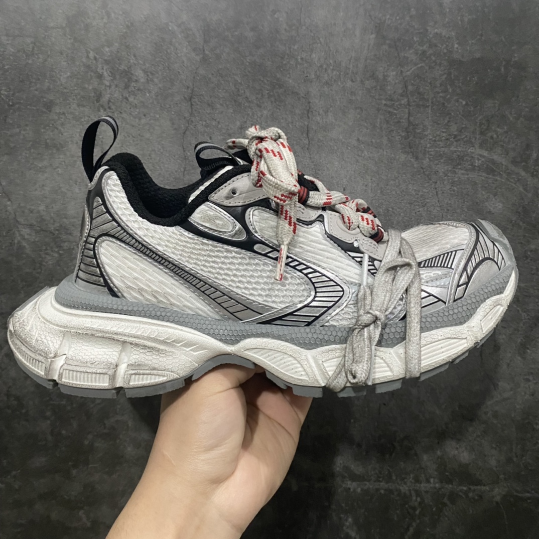 【SALE】BALENCIAGA 3XL Sneaker "Grey/White/Red"（734734W3XL51219）