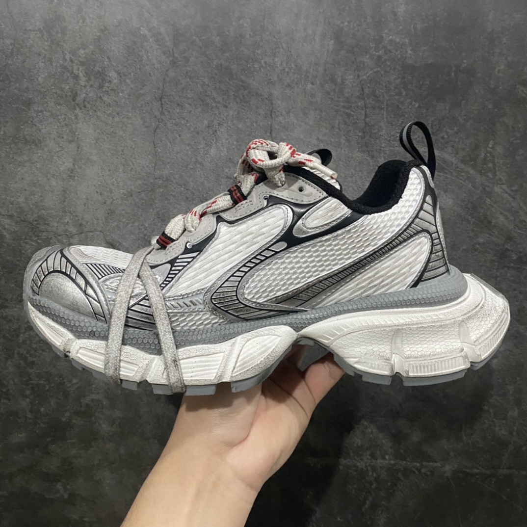 【SALE】BALENCIAGA 3XL Sneaker "Grey/White/Red"（734734W3XL51219）