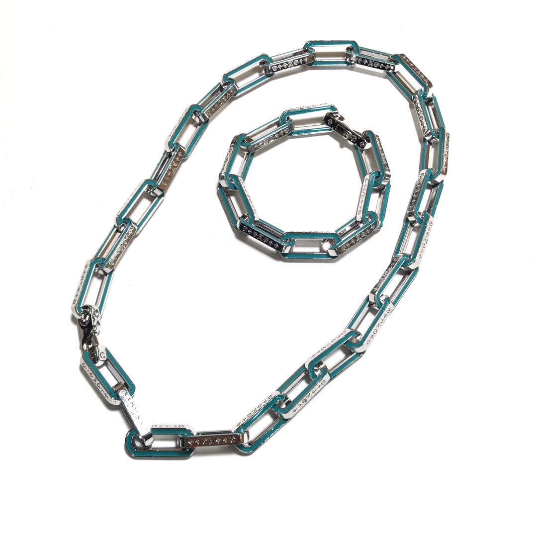 Louis Vuitton Monogram Links Chain Necklace(M80194)