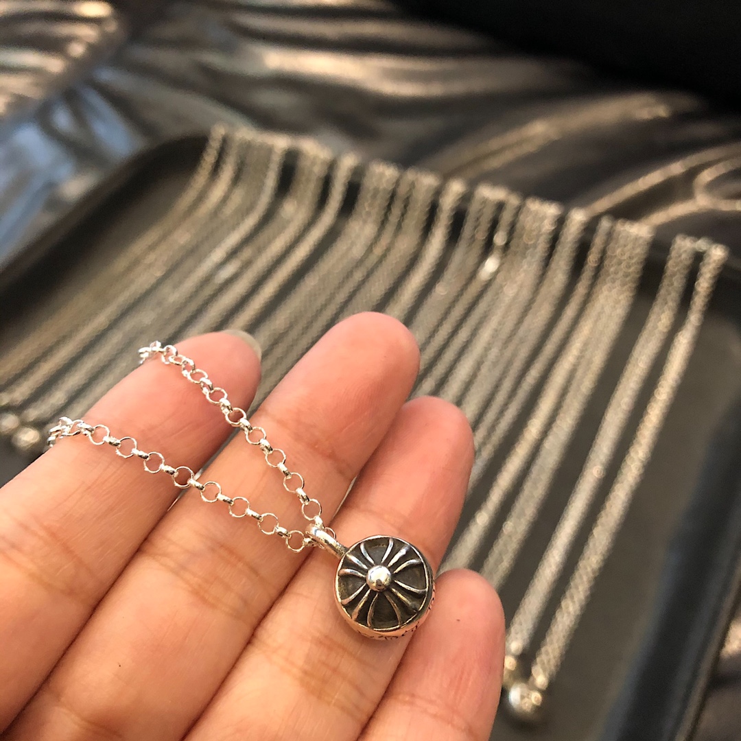 Chrome Hearts Cross Ball Necklace（CHROME HEARTS 183）