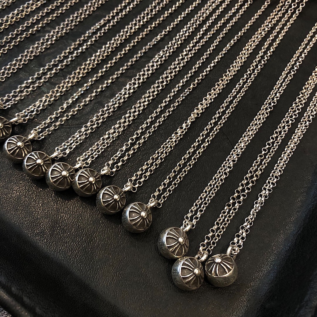 Chrome Hearts Cross Ball Necklace（CHROME HEARTS 183）