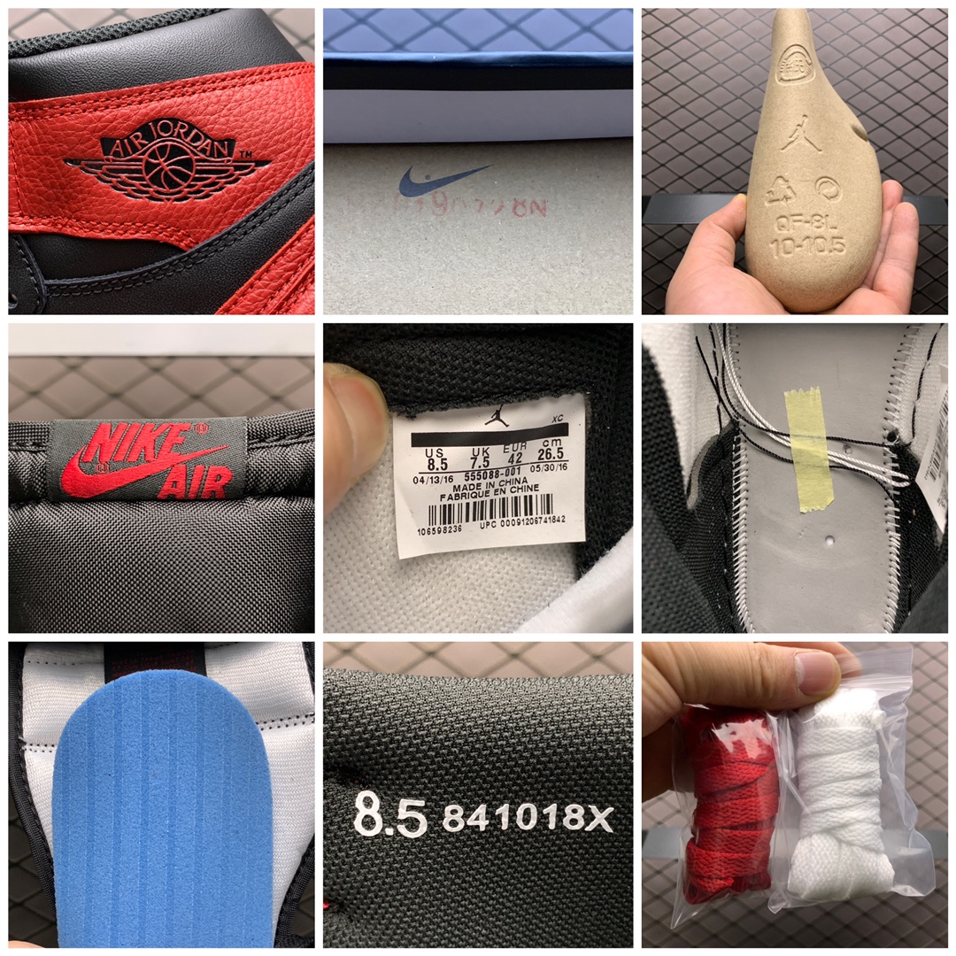 Nike Air Jordan 1 Retro High OG "Bred/Banned" (2016) (555088-001)