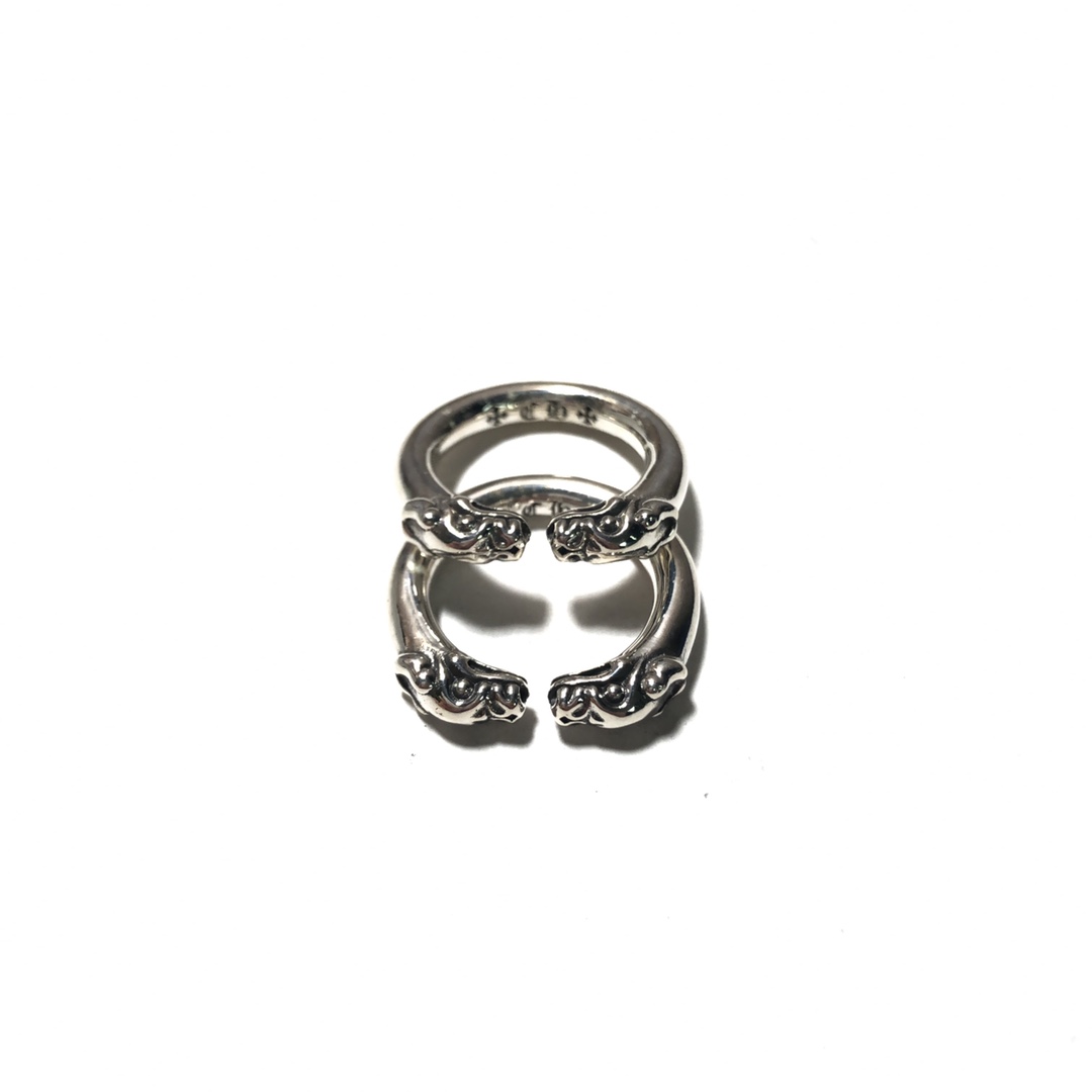 Chrome Hearts Double Dragon Head  Ring（CHROME HEARTS 196）