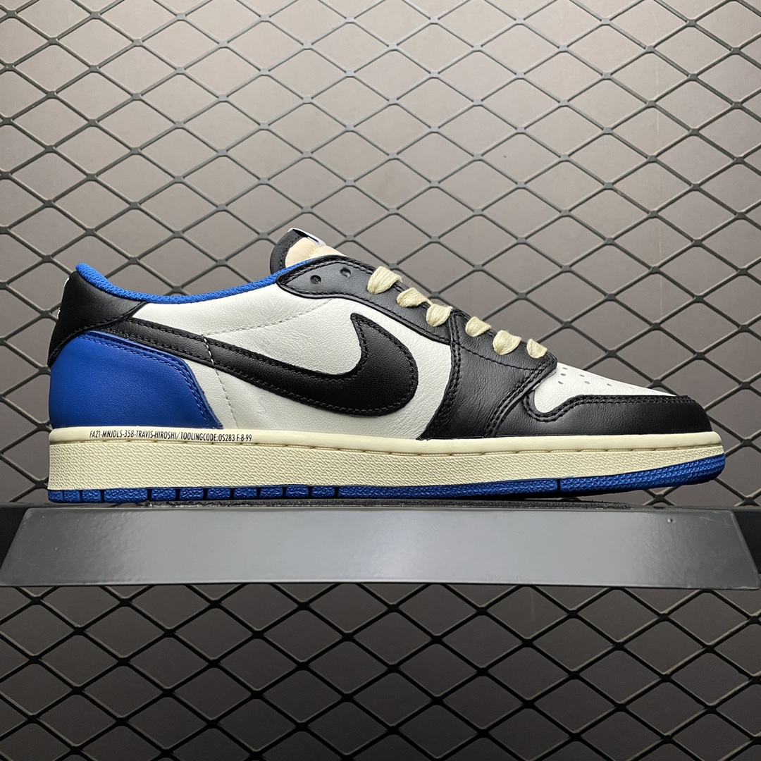 Travis Scott × Fragment × Nike Air Jordan 1 Low OG SP "Military Blue"（DM7866-140）