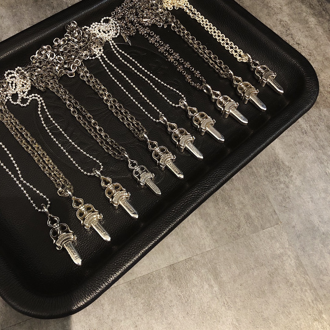 Chrome Hearts Letter Ring Sword Necklace（CHROME HEARTS 192）