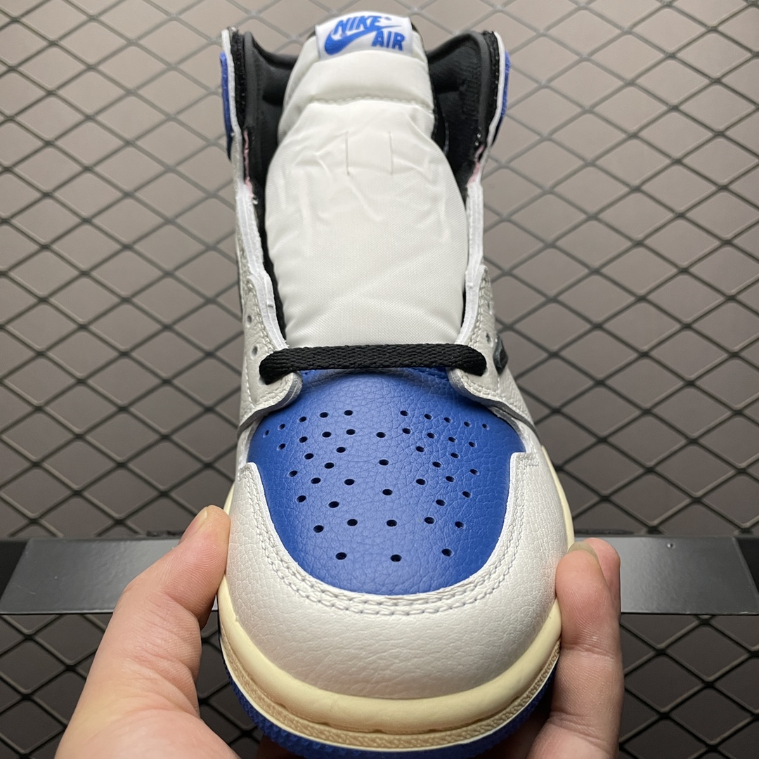 Travis Scott × Fragment × Nike Air Jordan 1 Retro High OG SP "Military Blue"  (DH3227-105)