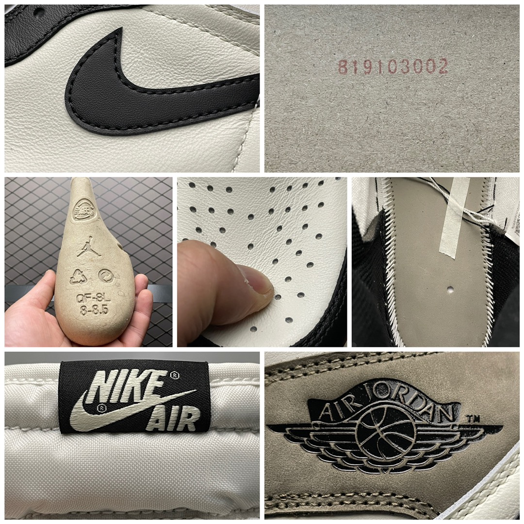 Nike Air Jordan 1 High OG "Sail/Dark Mocha/Black"  (555088-105)