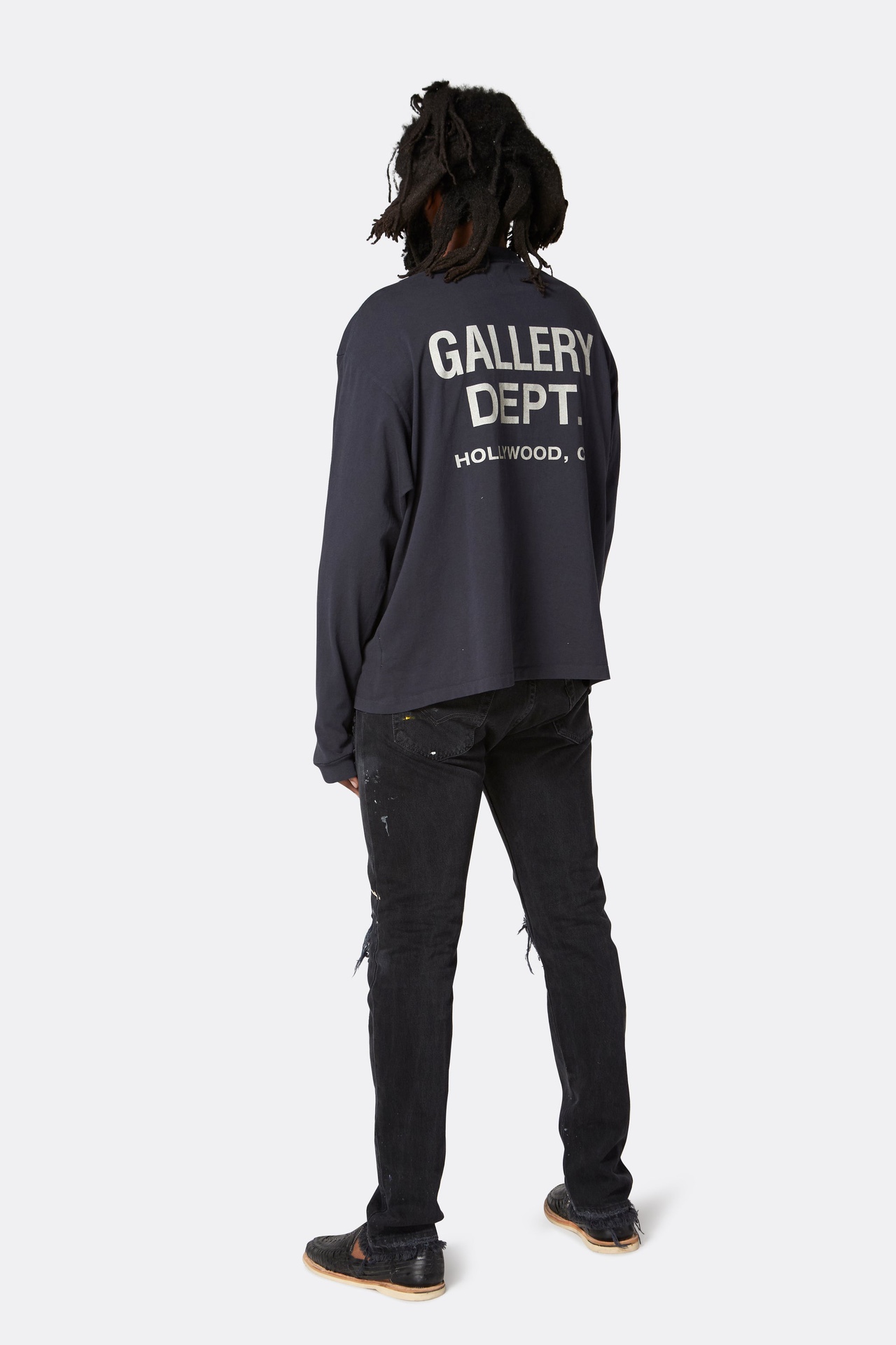 GALLERY DEPT. Reversible logo long sleeve T-shirt（SS-1100-BLCK-M）