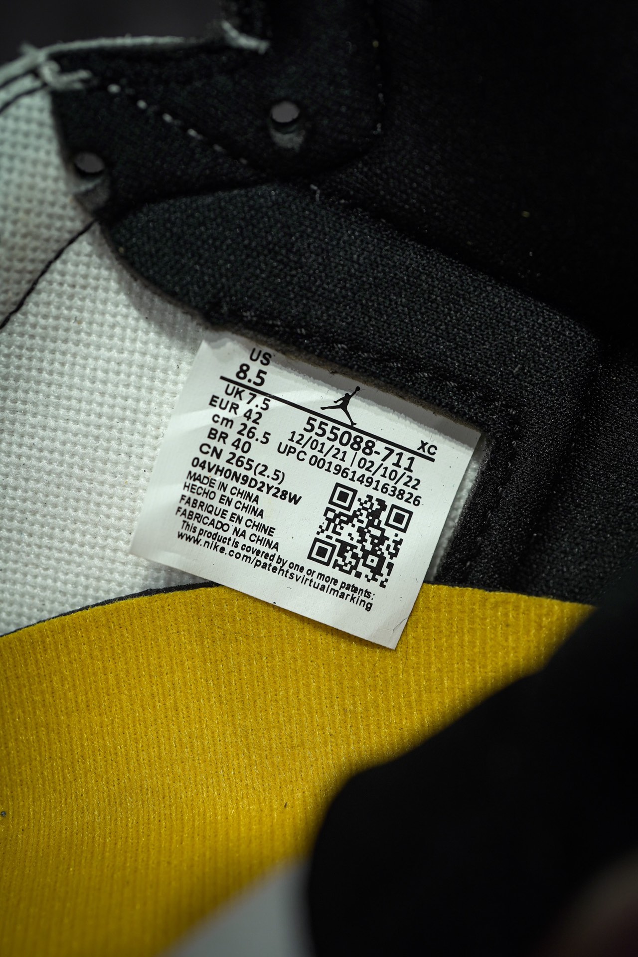 【LJR】Nike Air Jordan 1 Retro High OG "Taxi" (555088-711)