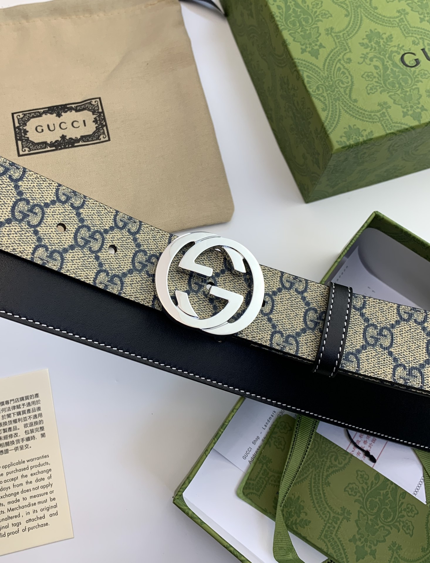 Gucci GG belt-4cm（370543-KGDHG-9643）