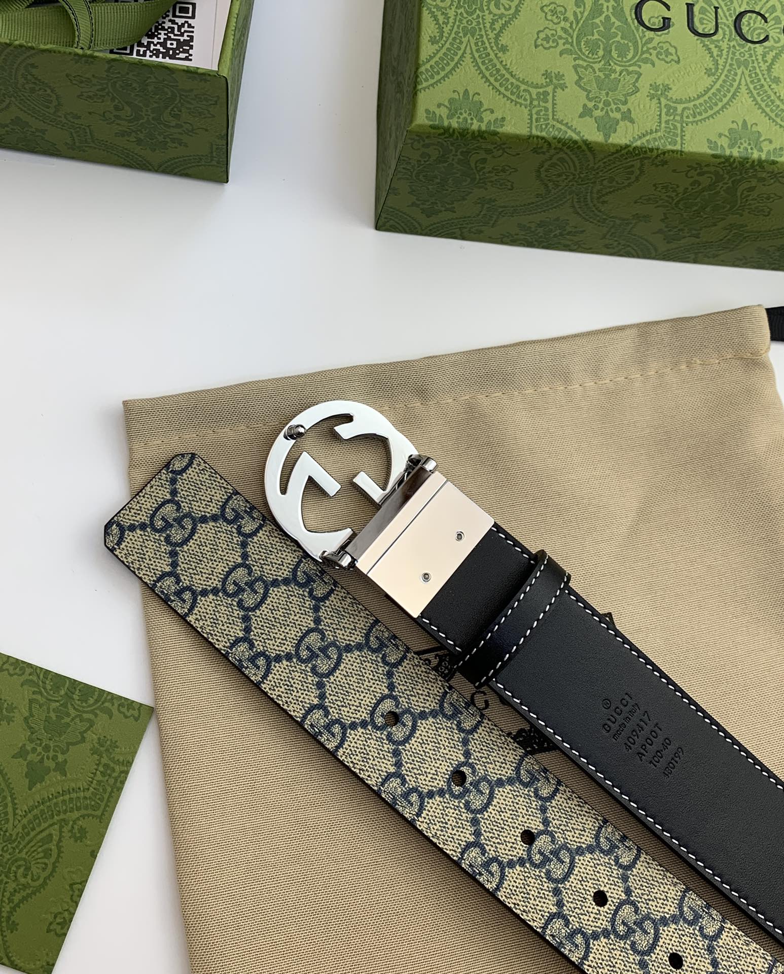 Gucci GG belt-4cm（370543-KGDHG-9643）