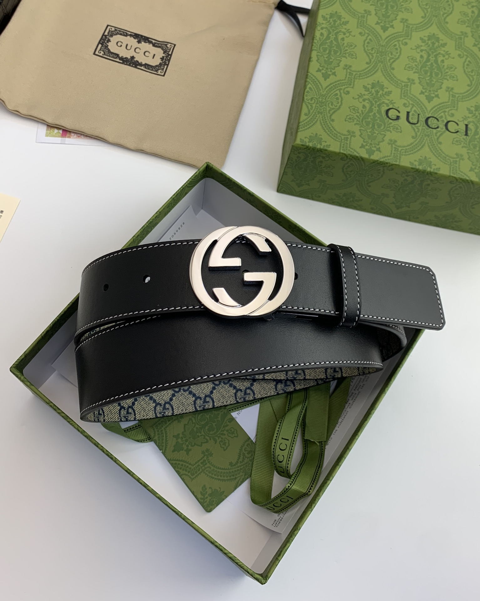 Gucci GG belt-4cm（370543-KGDHG-9643）