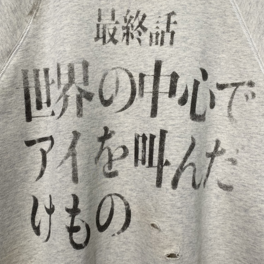 St. Michael 21AW SM-A21-0000-055 SWT_SH EVANGELION Cotton Sweatshirt Gray（A21-0000-055）