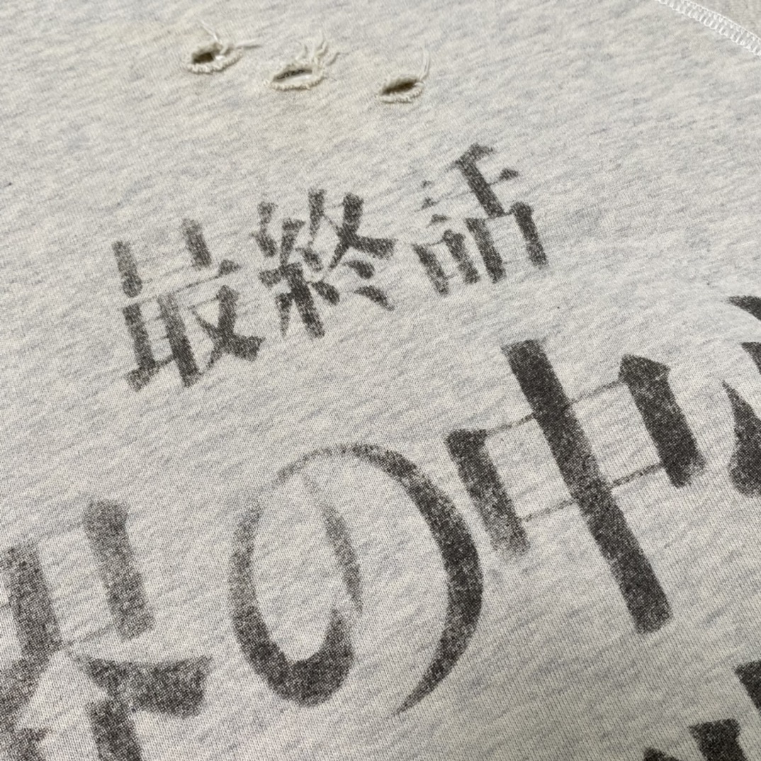 St. Michael 21AW SM-A21-0000-055 SWT_SH EVANGELION Cotton Sweatshirt Gray（A21-0000-055）
