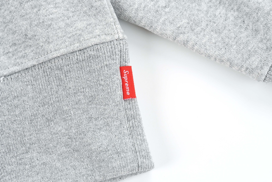 Supreme / Burberry Box Logo Hooded Sweatshirt "Heather Grey"（SUP-SS22-126）
